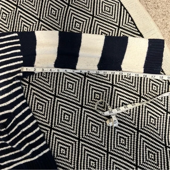 Madewell Navy and White Striped Button-Front Cardigan - Picture 6 of 9